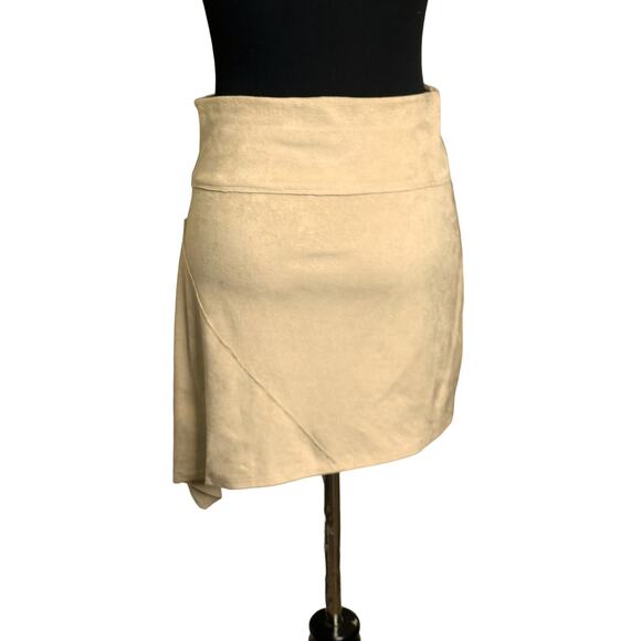 Liberty Garden for Free People beige cream pull on mini skirt size XS - Picture 2 of 8